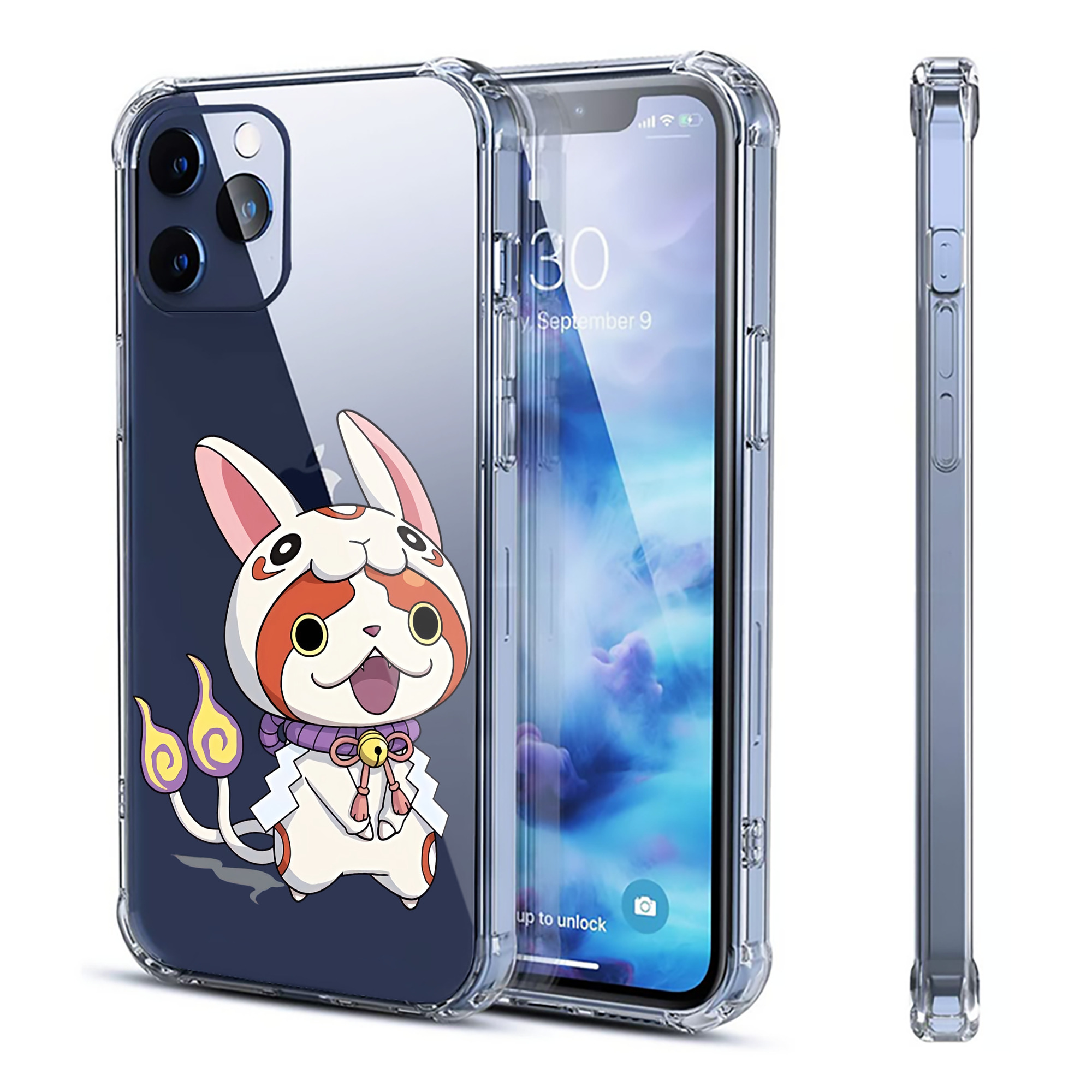 （画像用） 妖怪ウォッチ Yo-kai Watch 【iPhone 12シリーズ対応】透明スマホケース（クリアソフトケース）